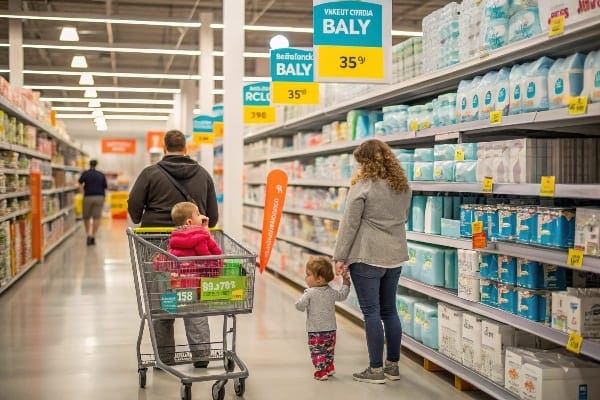 family shopping aisle