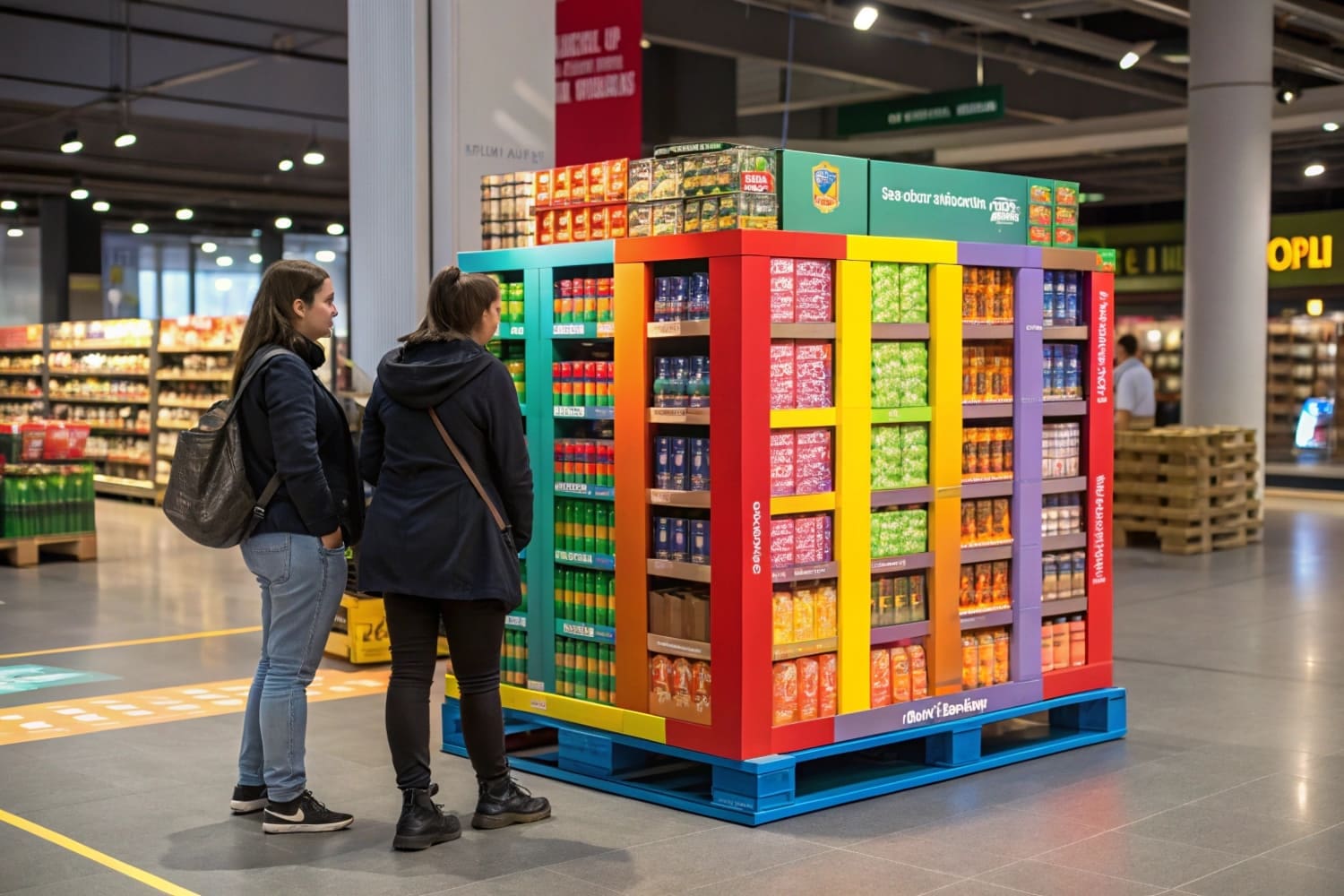 What Products Are Best Suited for a Pallet Skirt Display?