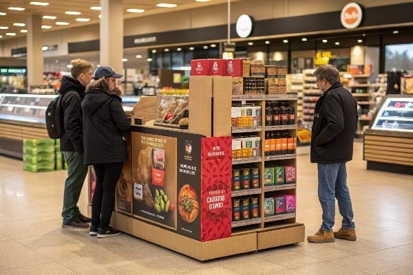 Retail store interior with product display