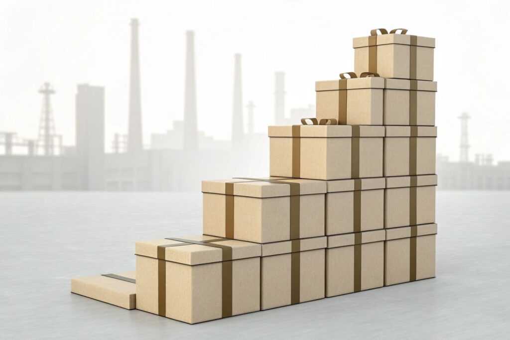 What is the minimum order quantity for your gift boxes?